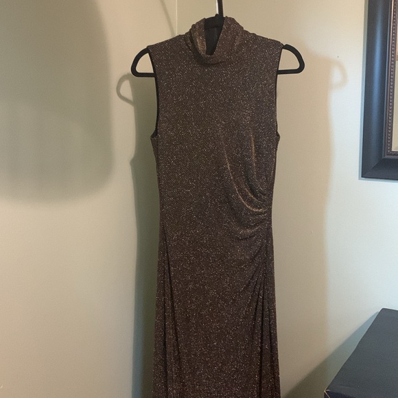 Ralph Lauren long gown with gold sparkles- size 10 - Picture 2 of 8